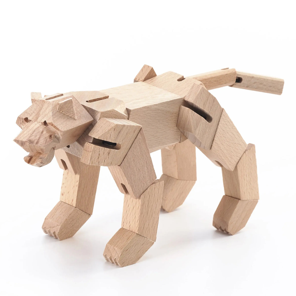 Morphits Tiger Wooden Puzzle Toy - Roar into Adventure - Yoshiaki Ito Design