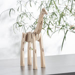 Load image into Gallery viewer, Morphits ® Giraffe Wooden Toy Playset Puzzle Natural Tree
