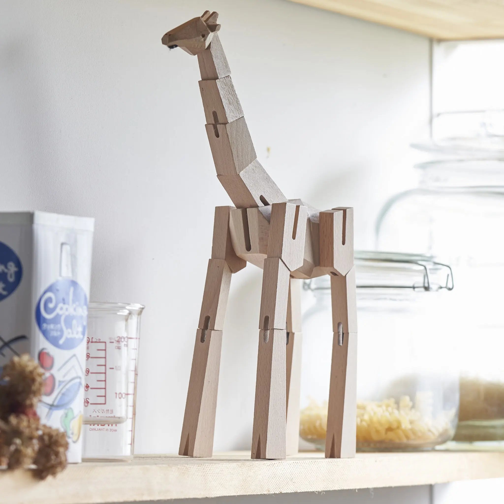 Morphits Giraffe Wooden Puzzle Toy - Creative Twists - Yoshiaki Ito Design