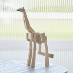 Load image into Gallery viewer, Morphits ® Giraffe Wooden Toy Playset Puzzle Natural Window
