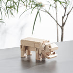 Load image into Gallery viewer, Morphits ® Hippo Wooden Toy Playset Puzzle Natural Tree
