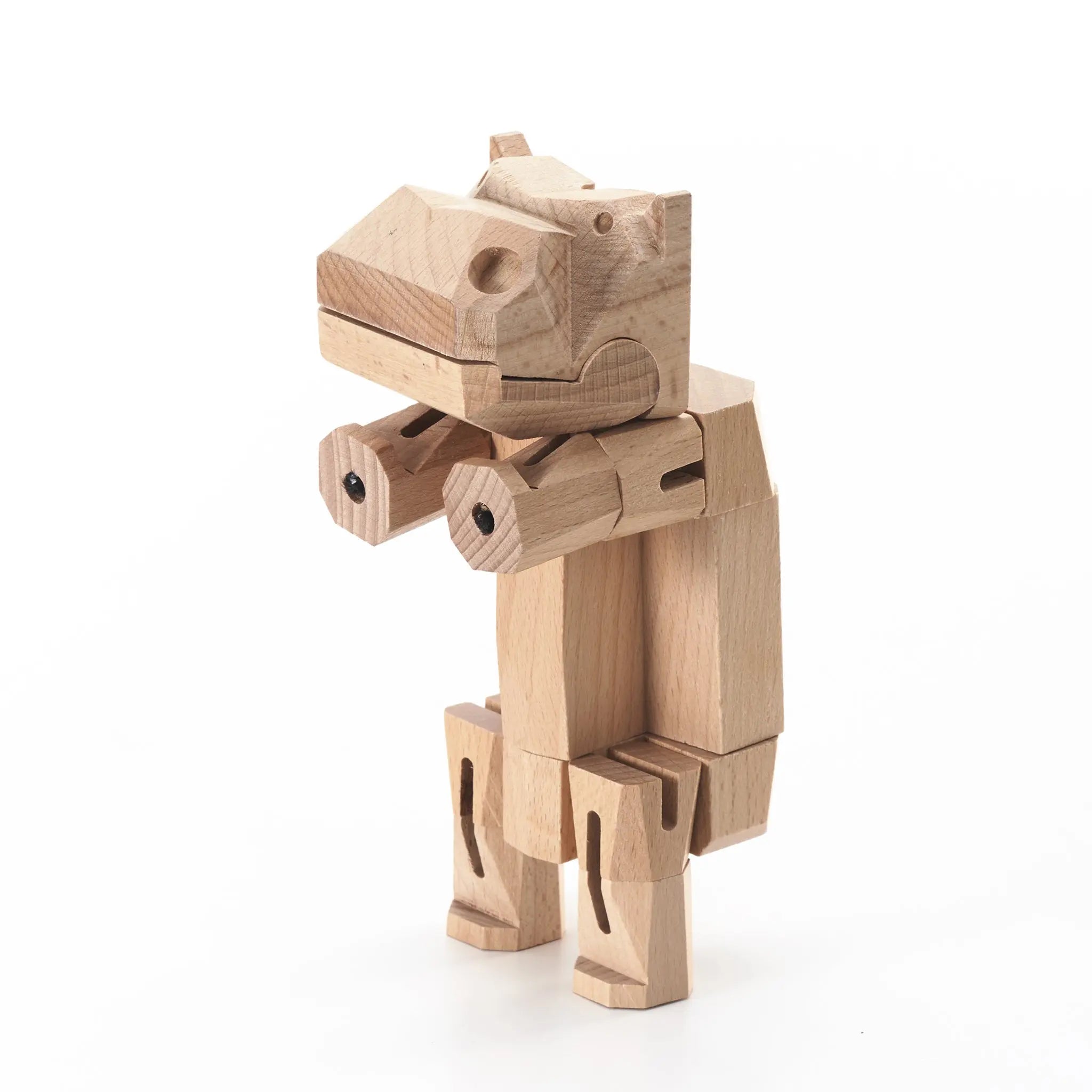 Morphits Hippo Wooden Puzzle Toy - Dive into Creative Fun - Yoshiaki Ito Design