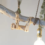 ギャラリービューアに画像をロードし、Morphits ® Monkey Wooden Toy Playset Puzzle Natural Hanging on the Tree
