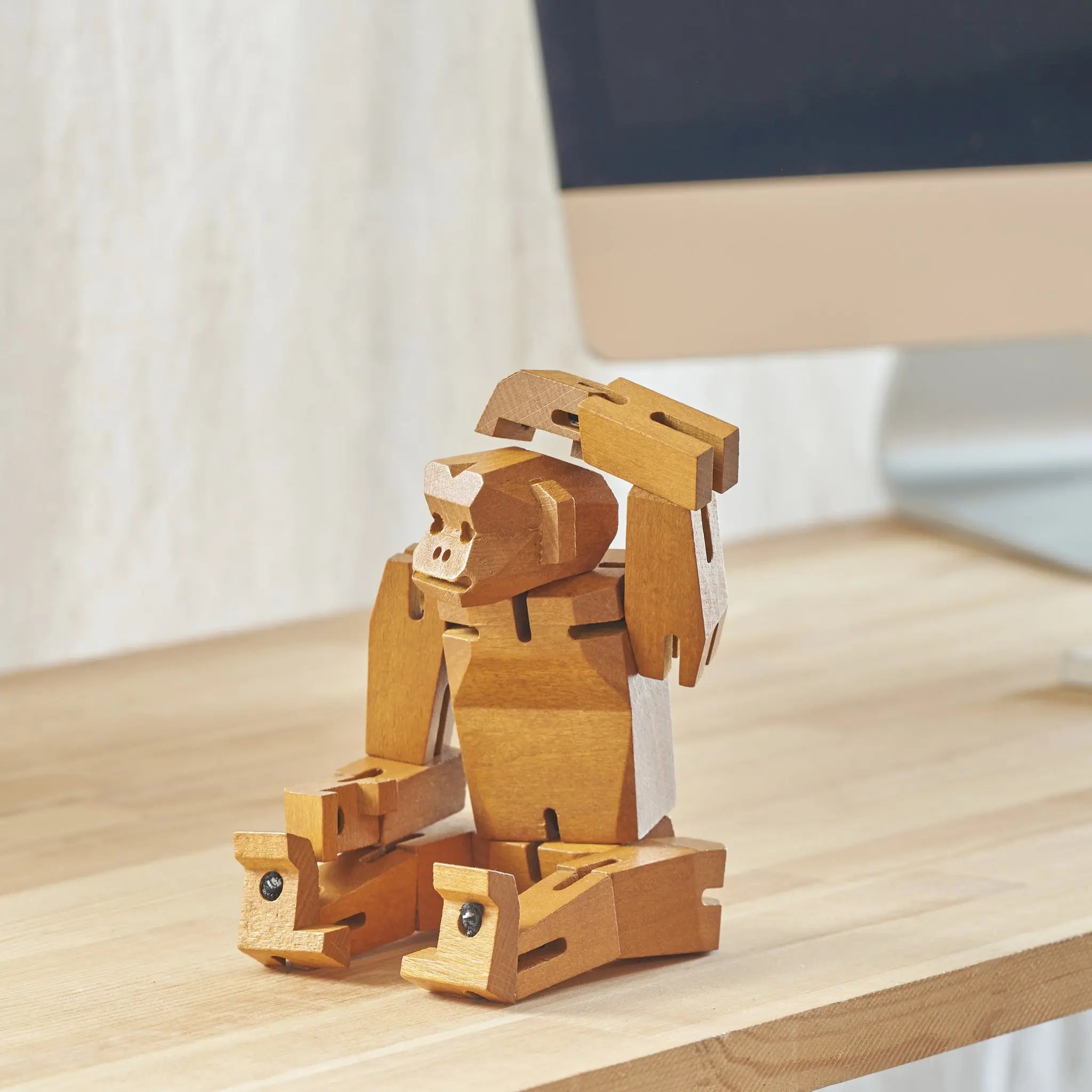 Morphits Monkey Wooden Puzzle Toy - Boundless Play for Young Minds - Yoshiaki Ito Design