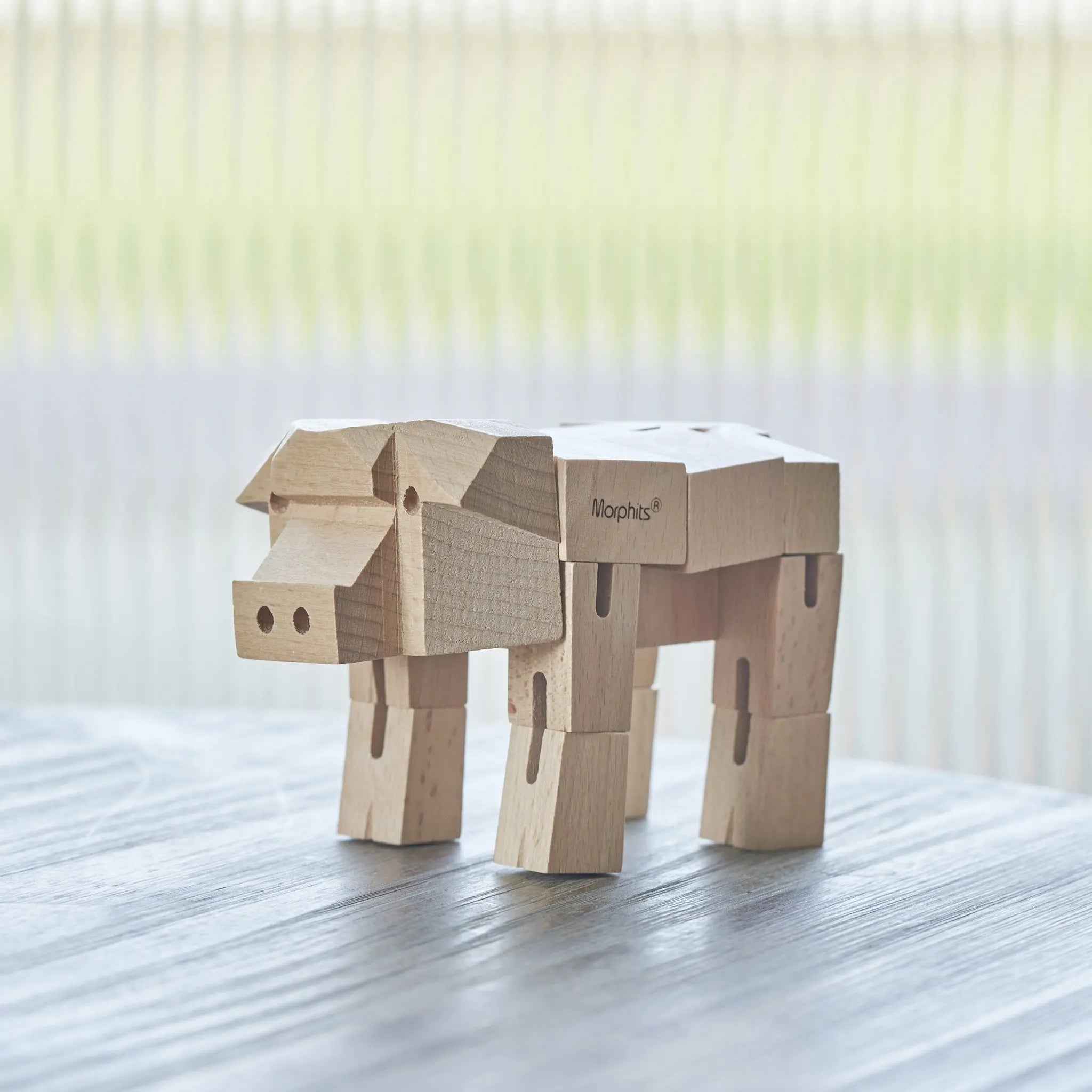 Morphits Pig Wooden Puzzle Toy - Oink into Fun - Yoshiaki Ito Design