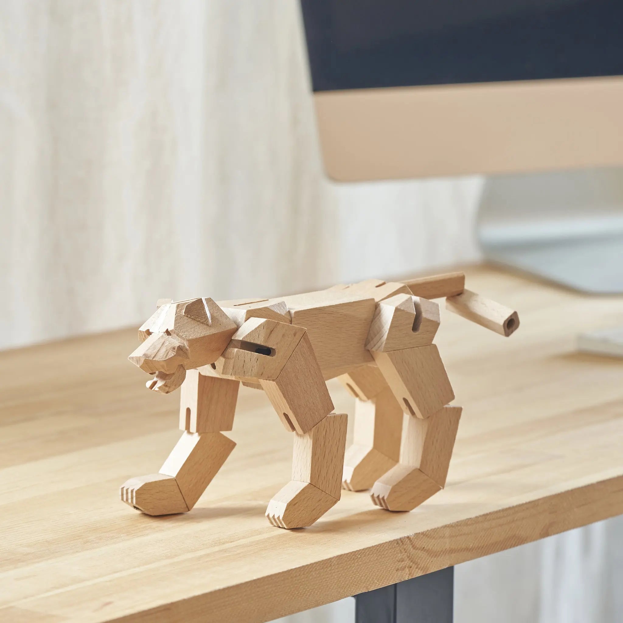 Morphits Tiger Wooden Puzzle Toy - Roar into Adventure - Yoshiaki Ito Design