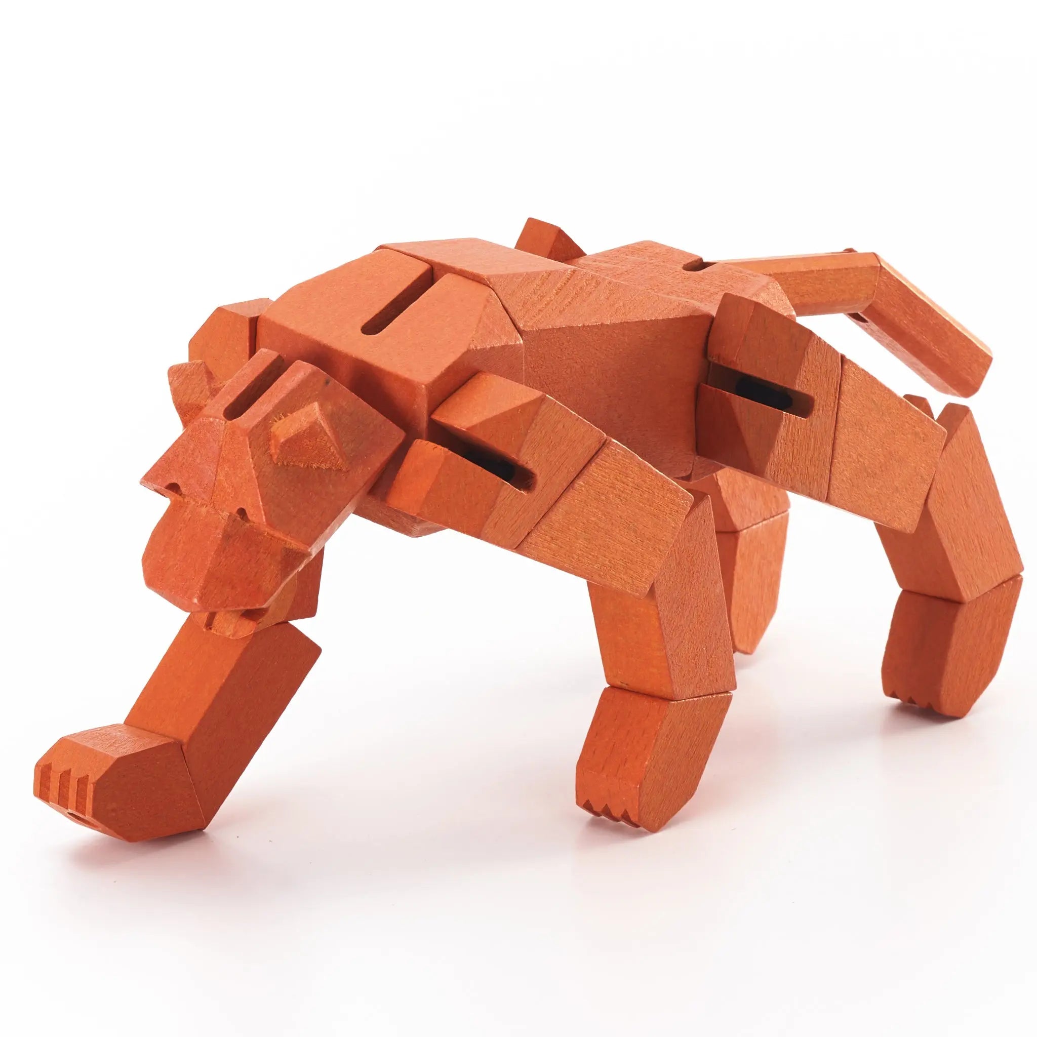 Morphits Tiger Wooden Puzzle Toy - Roar into Adventure - Yoshiaki Ito Design