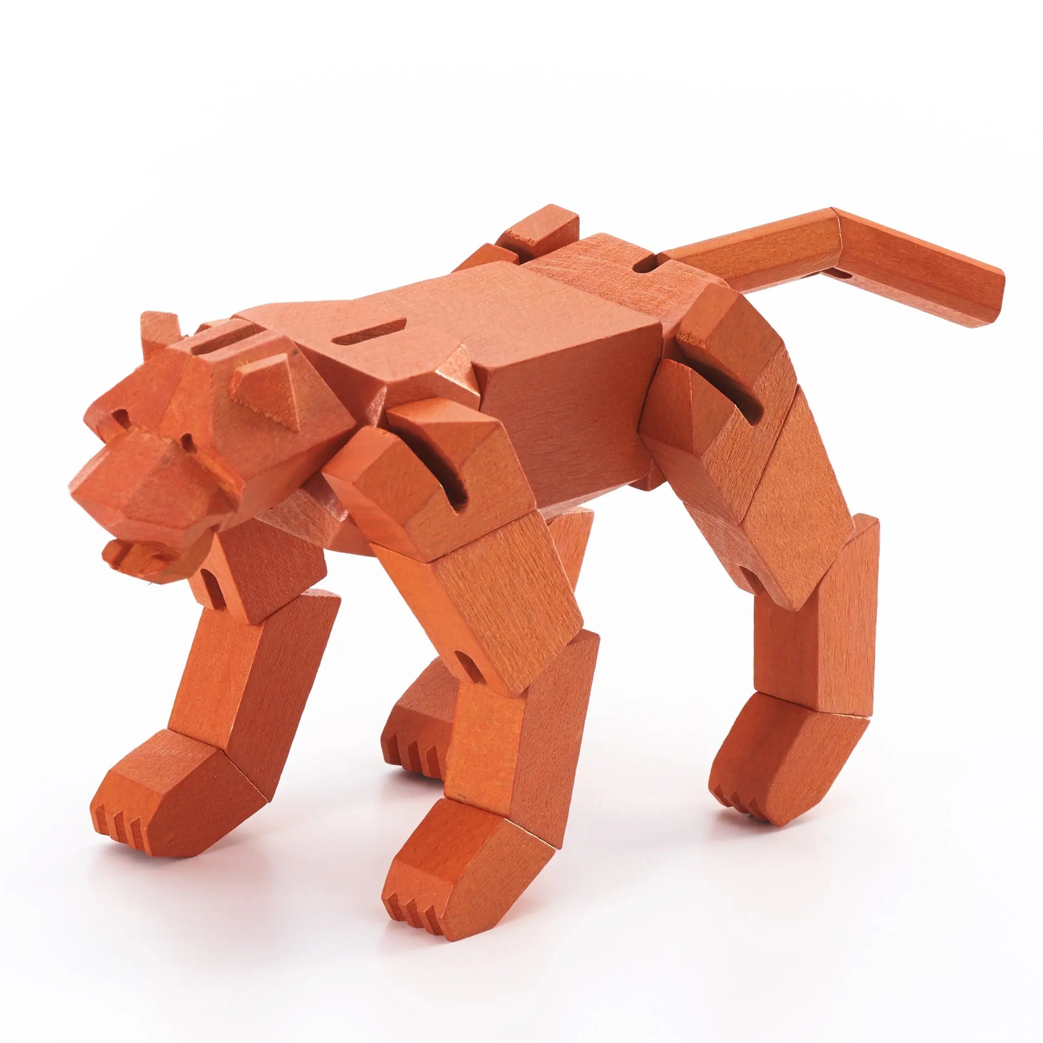 Morphits Tiger Wooden Puzzle Toy - Roar into Adventure - Yoshiaki Ito Design