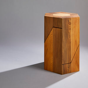 Yosegi Pair Stool - Jindai Cedar Edition -Furniture-Yoshiaki Ito Design japanese furniture style Nest 